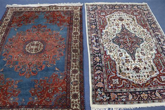 Two rugs 195cm x 140cm, 190cm x 126cm